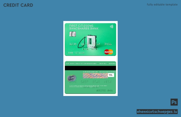 USA First Citizens BancShares Bank Mastercard Beispielvorschau